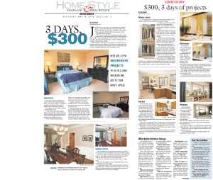 Cincinnati Enquirer: "3 Days, $300: Weekend projects that build value"