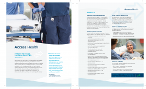 Access Health sales sheet