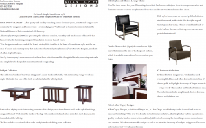 Allan Copley Designs, Fall 2012: High Point Market press release