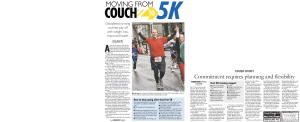 Cincinnati Enquirer: "How to move from 'couch to 5K'"