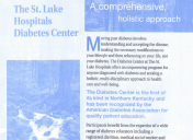 St. Luke Hospitals Diabetes Center brochure