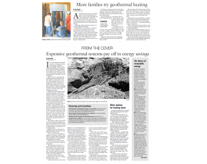 Cincinnati Enquirer: "Geothermal power gaining ground"