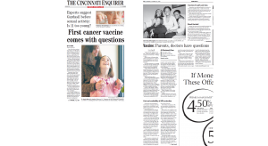 Cincinnati Enquirer: "The HPV vaccine debate"