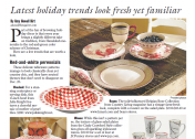 Cincinnati Enquirer: "Holiday trends look fresh yet familiar"