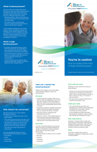 Mercy Health Hypertension brochure