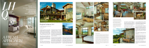 Luxury Home Quarterly Spring 2013: "Fresh take on design inspired by rugged landscape"