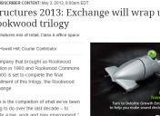 Business Courier, May 2013: "Exchange will wrap up Rookwood trilogy"