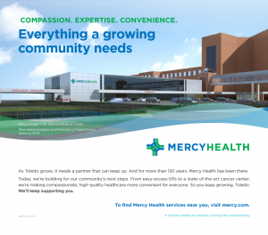 Mercy Health Toledo Blade print ad