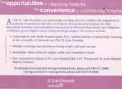 St. Luke Hospitals oncology physician mailer