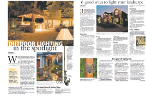 Cincinnati Enquirer: "Outdoor lighting trends and tips"