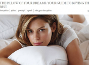 Frontgate.com blog: "The pillow of your dreams: Your guide to buying the best"