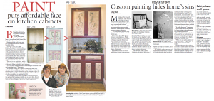 Cincinnati Enquirer: "Decorative paint perks up cabinet doors"