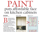 Cincinnati Enquirer: "Decorative paint perks up cabinet doors"