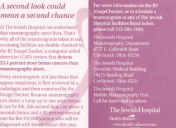 Jewish Hospital Mobile Mammography mailer