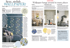 Cincinnati Enquirer: "Wallpaper is back, with modern applications"