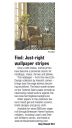 Cincinnati Enquirer: "Just-right wallpaper stripes"