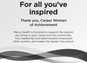 YWCA Career Women of Achievement ad