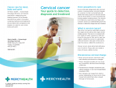 Mercy Health cervical cancer brochure