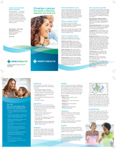 Mercy Health ovarian cancer brochure