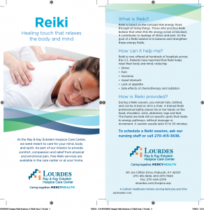 Mercy Health reiki brochure